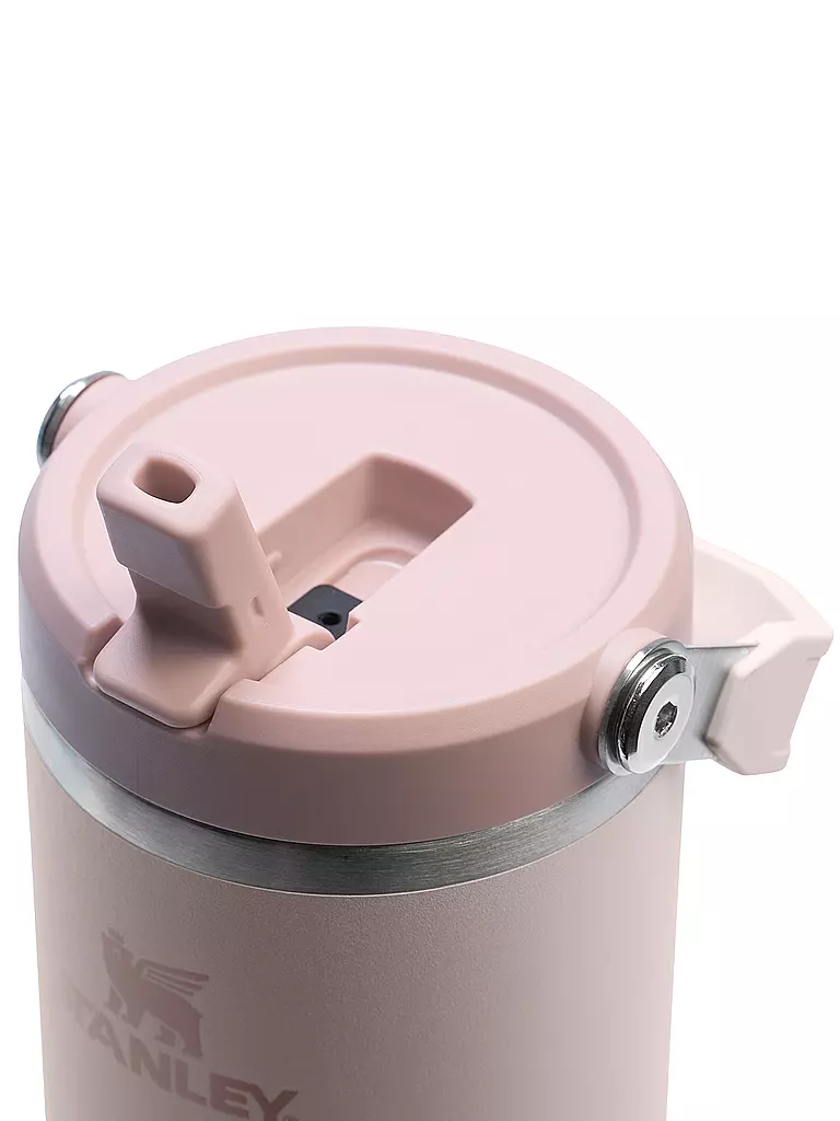 STANLEY | Isolierflasche - Thermosflasche Classic FLIP STRAW 2.0 0,8l  Rose Quartz | hellblau