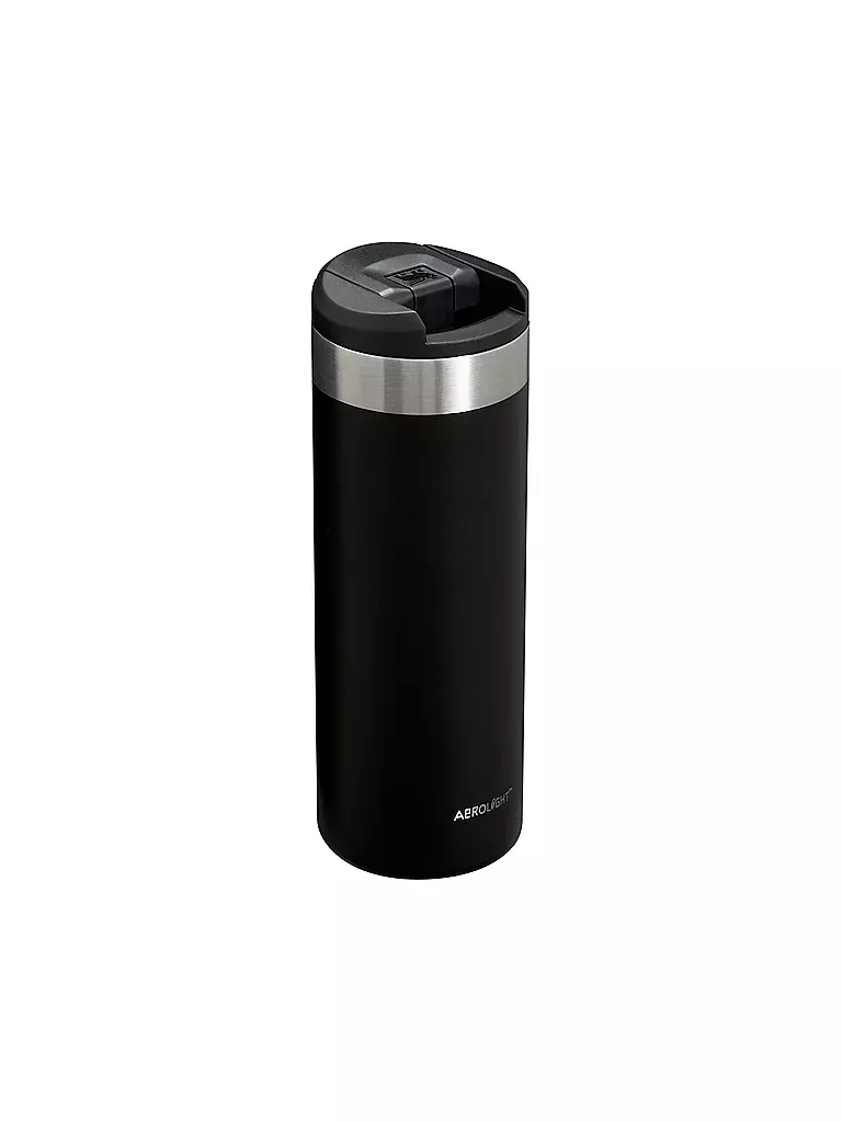 STANLEY | Isoliertrinkbecher AEROLIGHT TRANSIT MUG HAMMERTONE 0,47l Black 2.0 | dunkelgrün