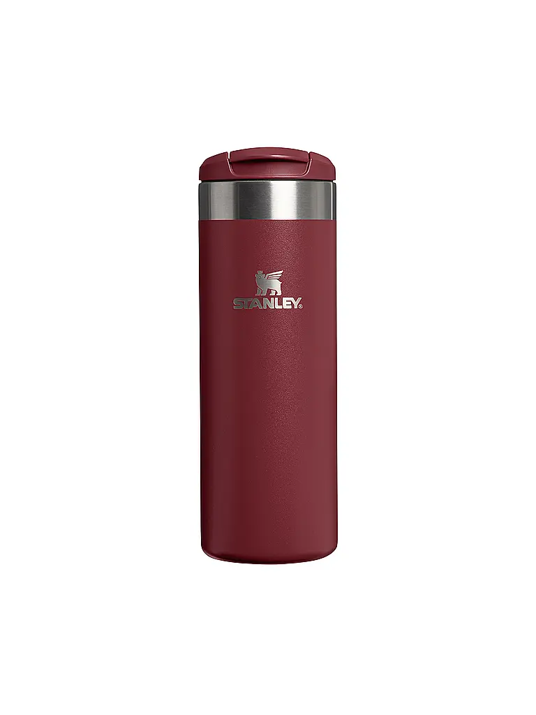 STANLEY | Isoliertrinkbecher AEROLIGHT TRANSIT MUG HAMMERTONE 0,47l Cranberry  | dunkelrot