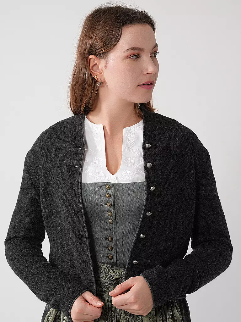 STAPF | Trachtenstrickjacke DORIKA | schwarz