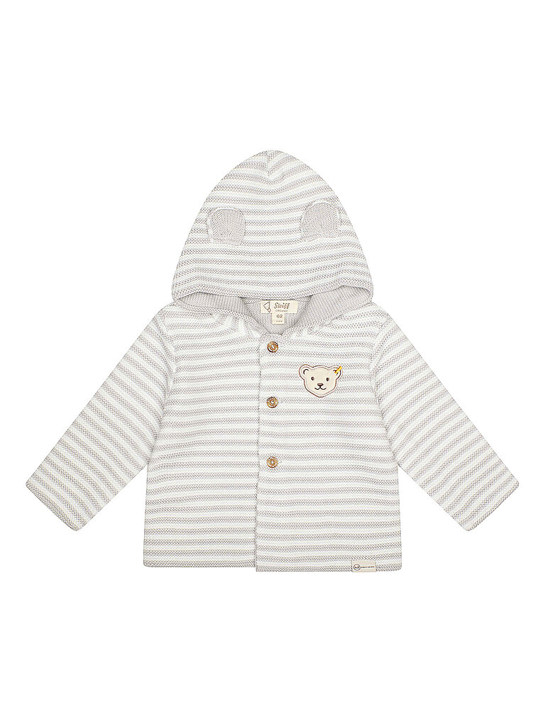 STEIFF Baby Strickjacke  hellgrau | 62