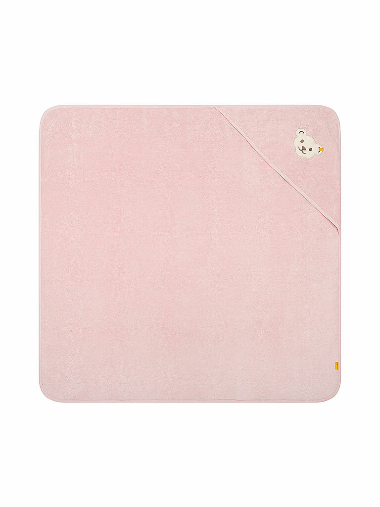 STEIFF Badetuch mit Kapuze  rosa