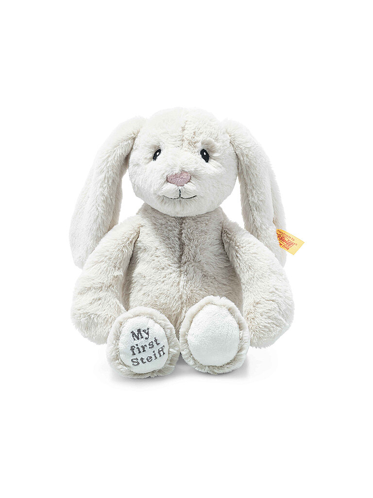 STEIFF Plüschtier MY FIRST HOPPIE Hase 26cm hellgrau