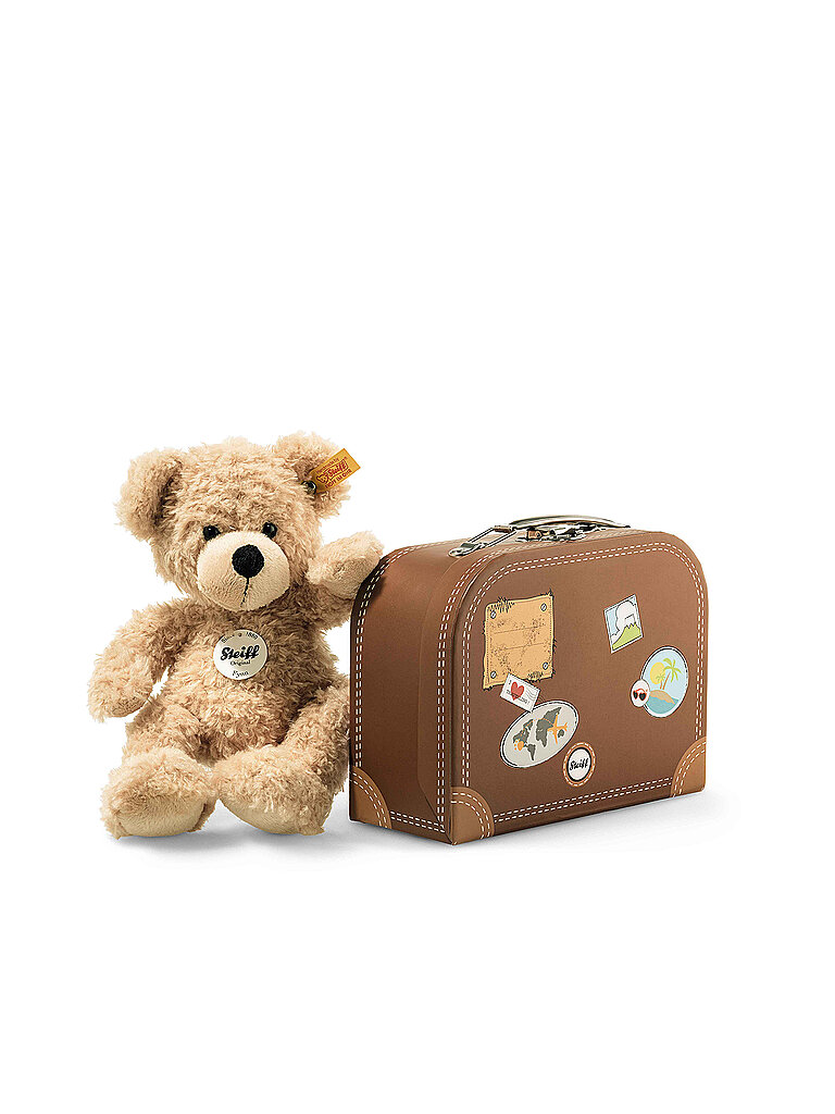 Fynn Teddybär im Koffer beige 28cm beige baby