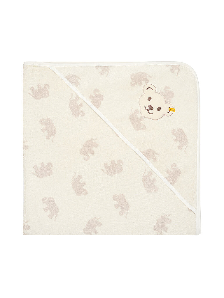 STEIFF Badetuch mit Kapuze creme
