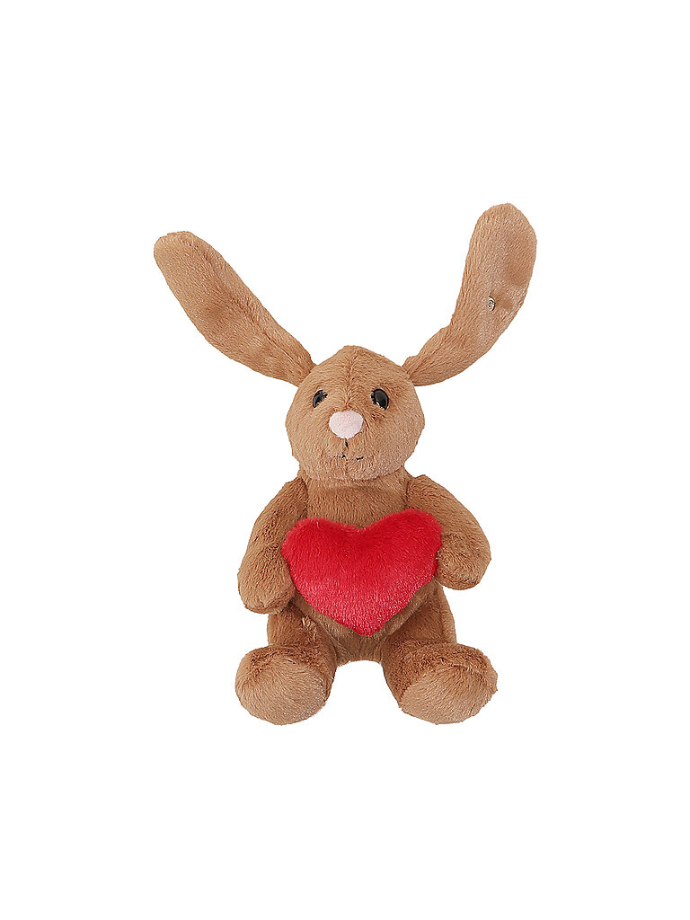 STEIFF Plüschtier HOPPIE HASE LOVE 16cm Braun  braun