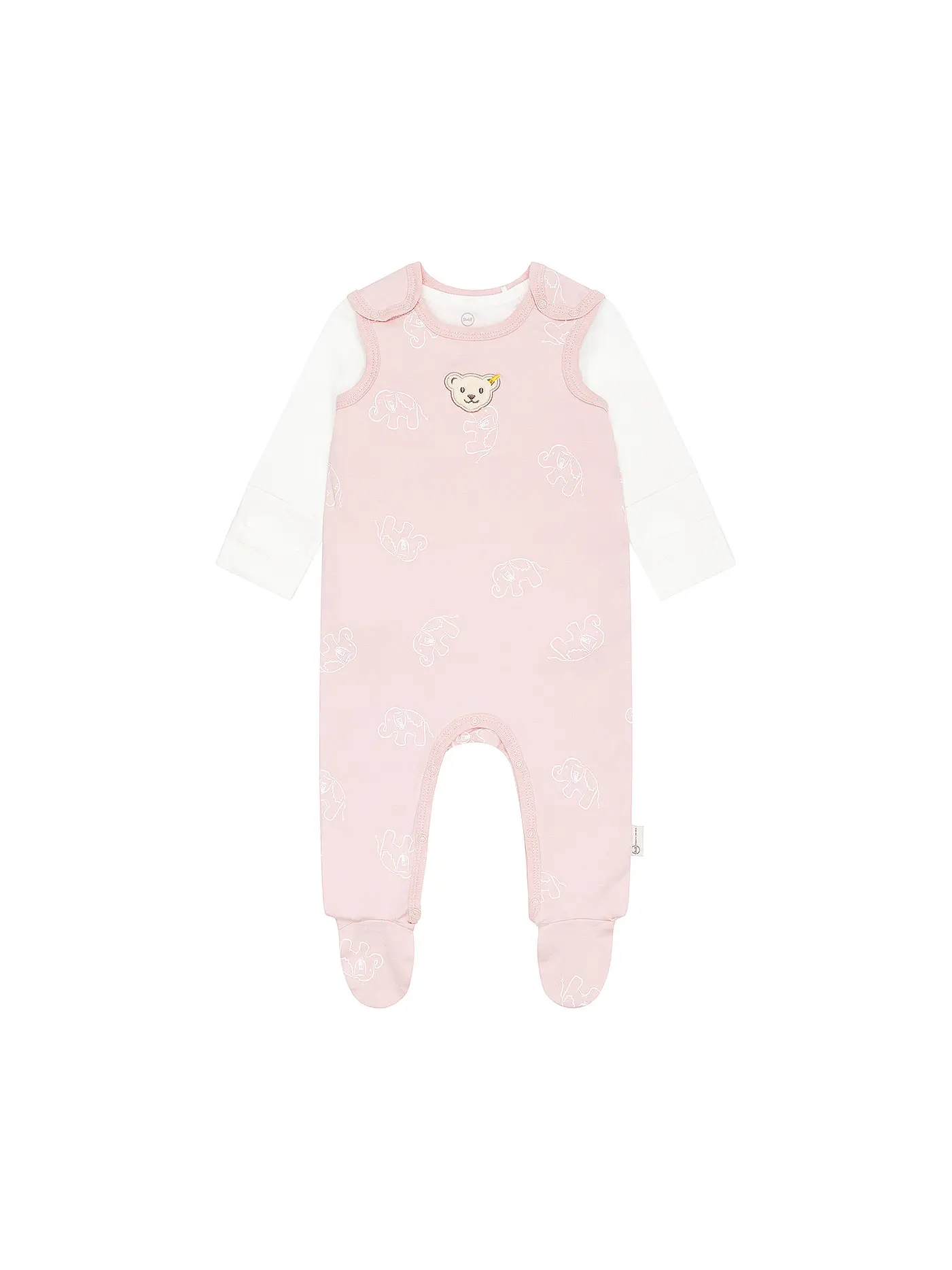 STEIFF | Baby Set 2tlg Strampler und Langarmshirt  | rosa