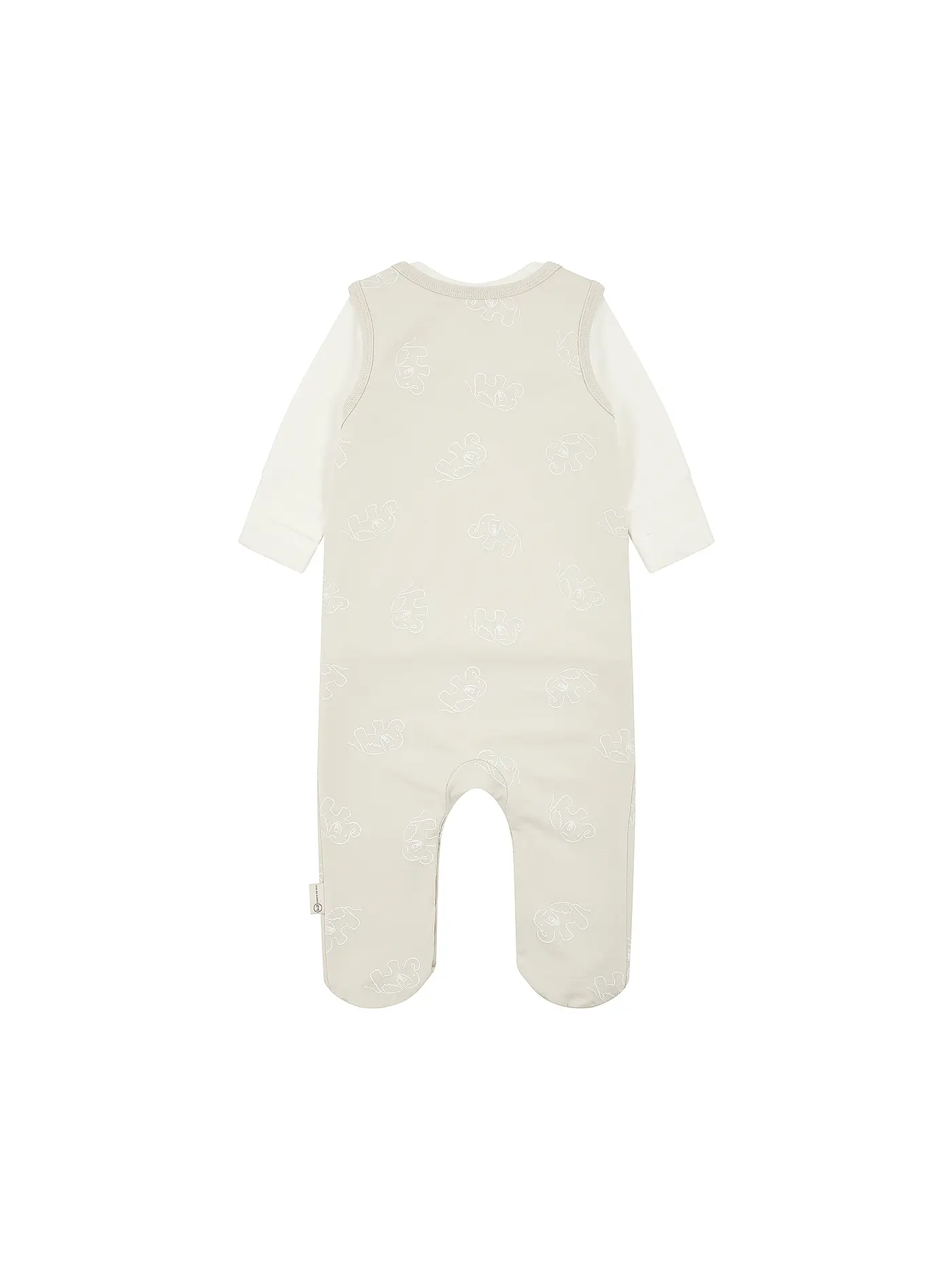STEIFF | Baby Set 2tlg Strampler und Langarmshirt  | hellgrau
