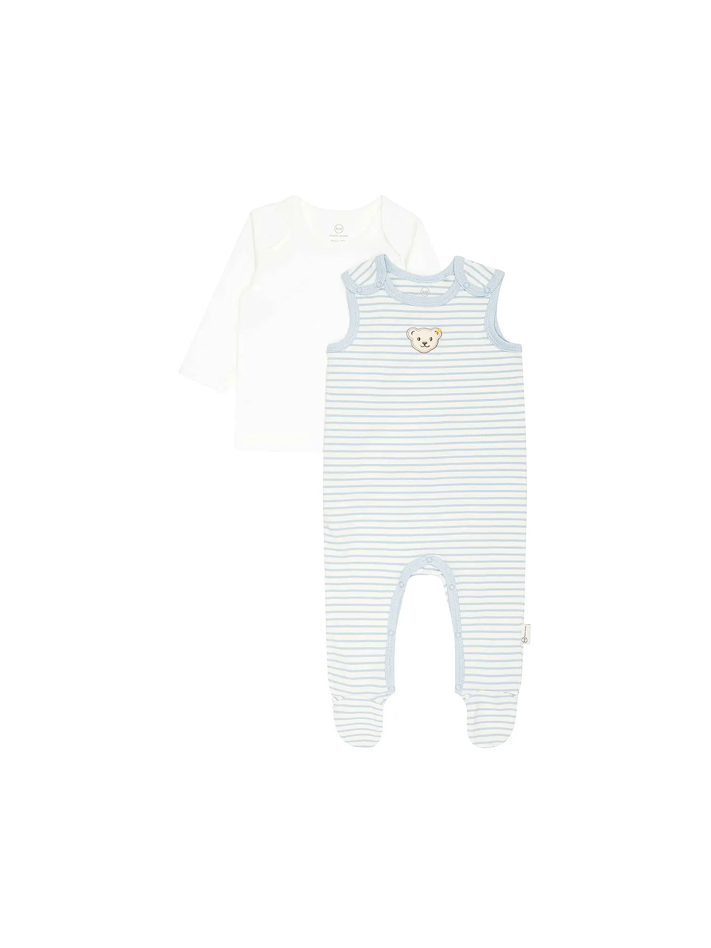 STEIFF | Baby Set Strampler und Shirt | hellblau