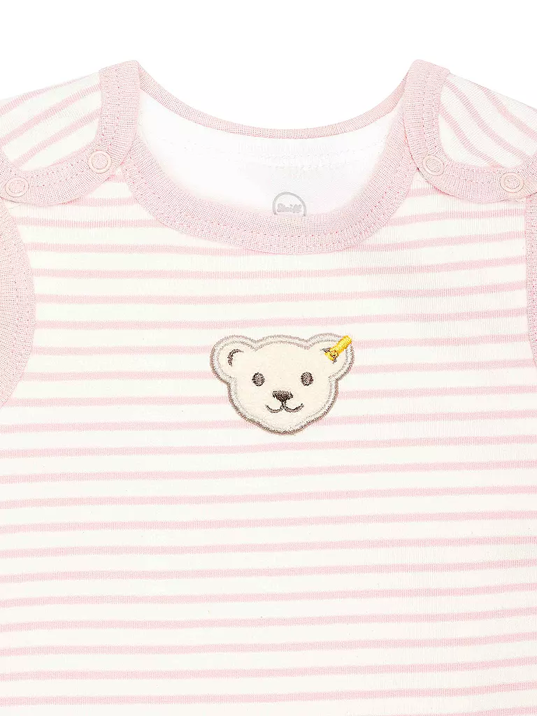 Set Baby und rosa Shirt Strampler STEIFF