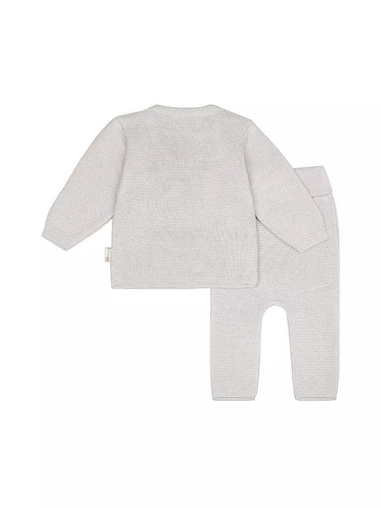 STEIFF | Baby Set Strickjacke und Strickhose 2 teilig | hellgrau