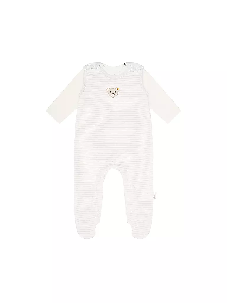 STEIFF | Baby Strampler Set 2 teilig | hellgrau