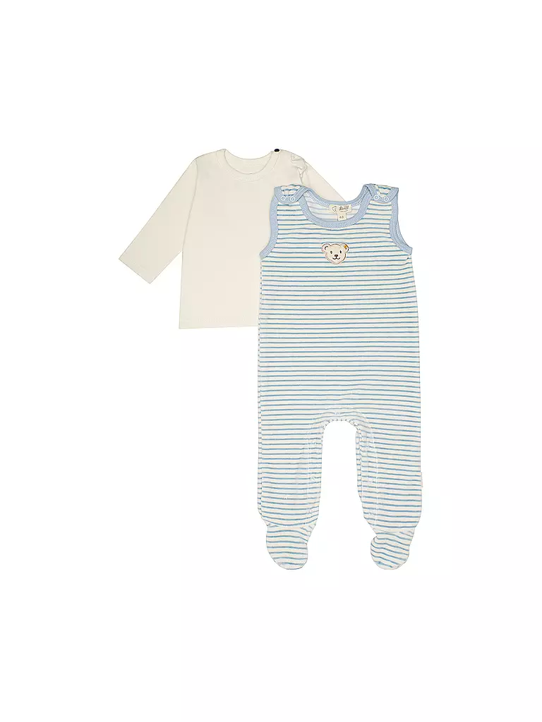 STEIFF | Baby Strampler Set 2 teilig | blau