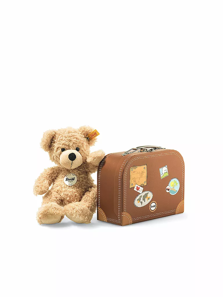 STEIFF | Fynn Teddybär im Koffer beige 28cm | beige