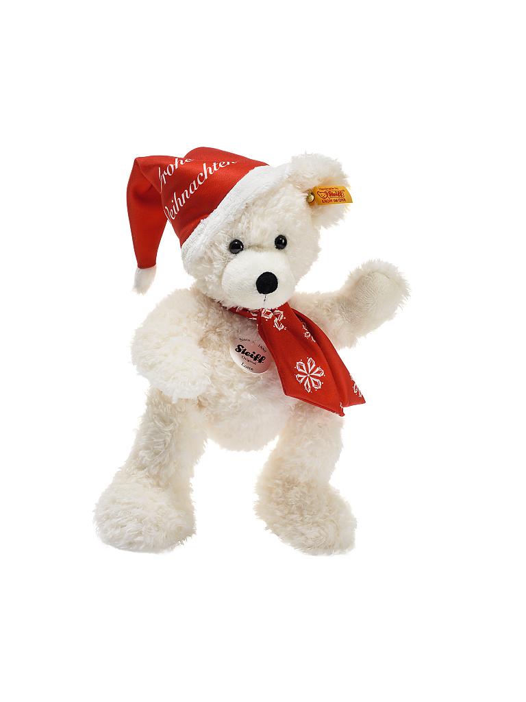 STEIFF | Plüsch-Teddybär "Lotte" mit Weihnachtsmütze | 