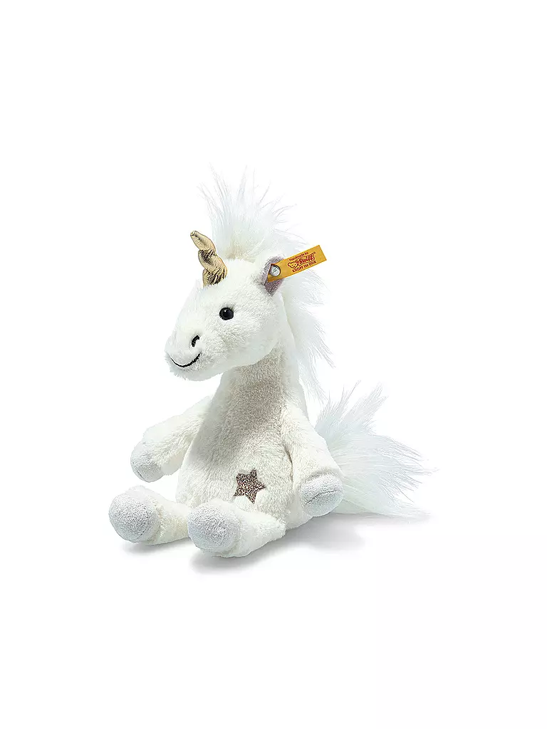 STEIFF | Plüschtier Einhorn 20cm Soft Cuddly Friends | weiss