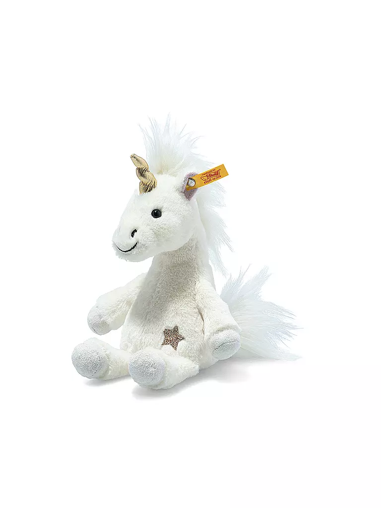 STEIFF | Plüschtier Einhorn 20cm Soft Cuddly Friends | weiss