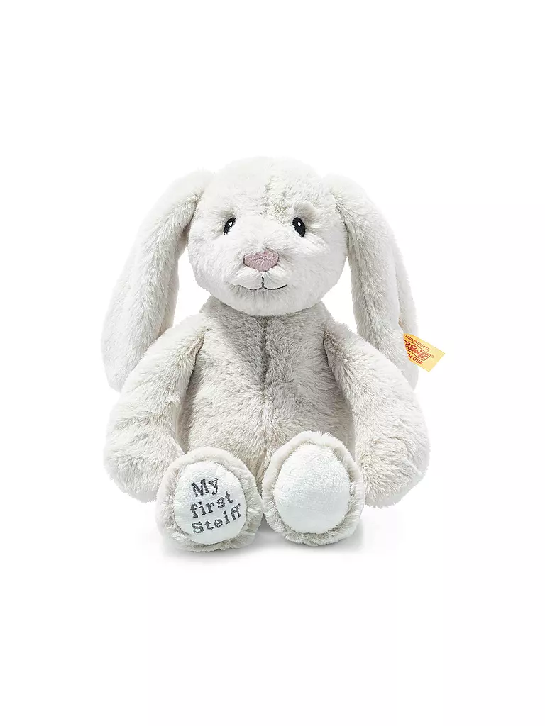 STEIFF | Plüschtier MY FIRST HOPPIE Hase 26cm | hellgrau