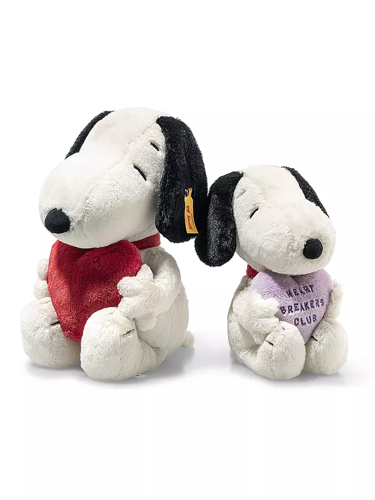 STEIFF | Plüschtier Snoopy Love 30cm | weiss