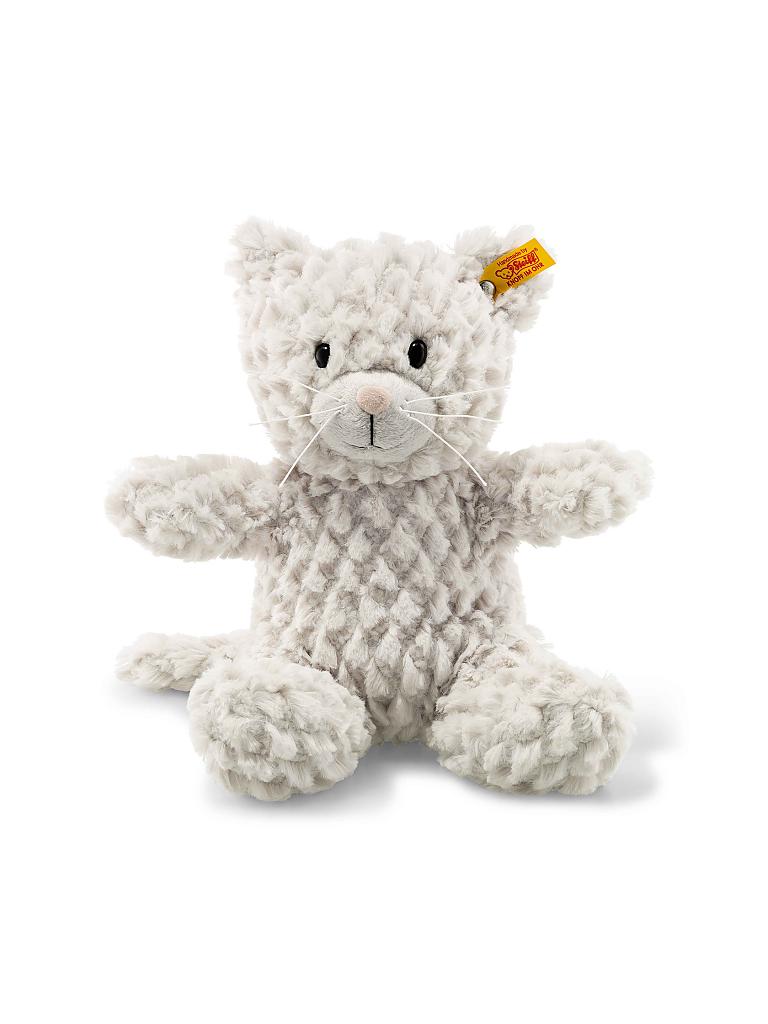 STEIFF | Soft Cuddly Friends - Whiskers Katze hellgrau 28cm | keine Farbe