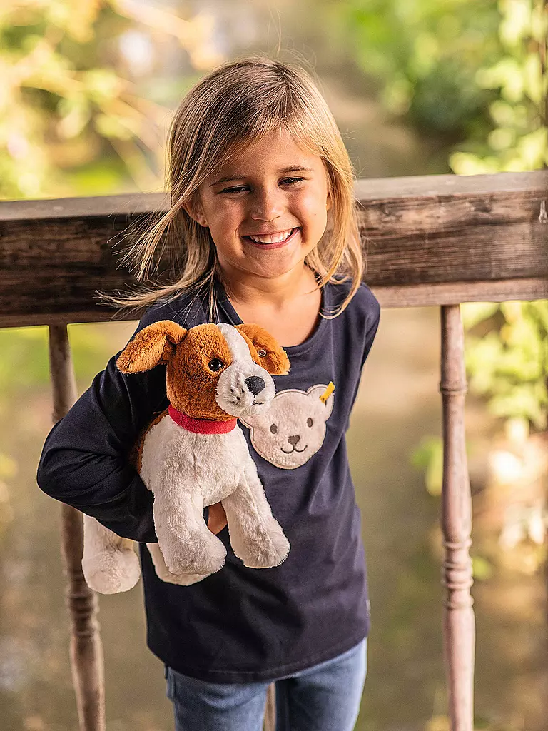 STEIFF | Soft Cuddly Friends Snuffy Hund 27cm | braun
