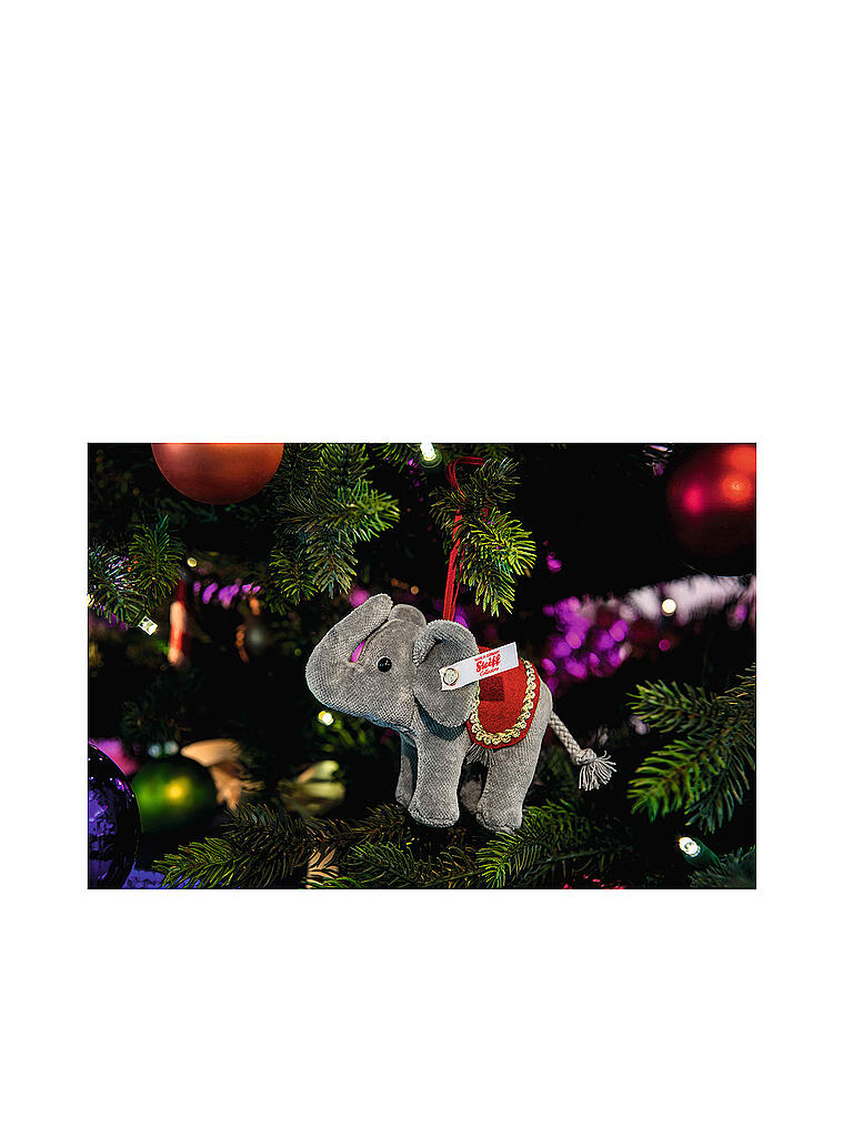 STEIFF | Weihnachtsschmuck Weihnachtselefant Ornament 10cm | keine Farbe