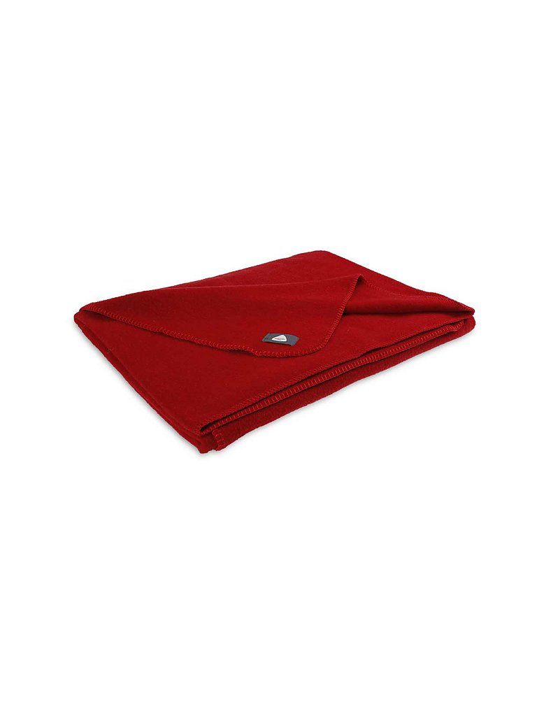 STEINER 1888 Manta de lana Sophia 145x190cm (Rubí) rojo oscuro