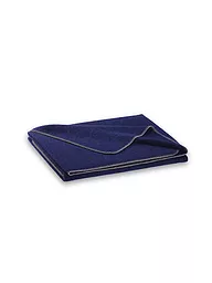 STEINER 1888 | Wolldecke "Alina" 150x190cm brombeer | dunkelblau