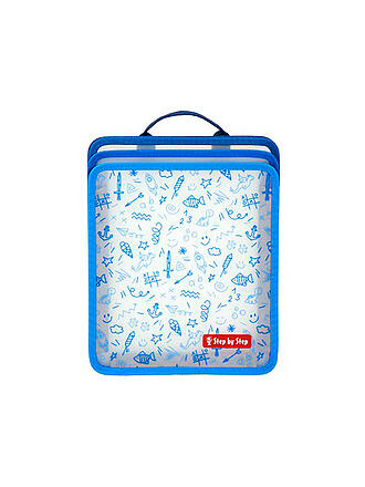 STEP BY STEP | Faltbare Heftbox Blau