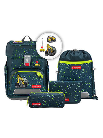 STEP BY STEP | Schultaschen Set 5tlg CLOUD Bagger Rocco