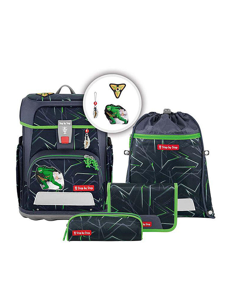 STEP BY STEP Schultaschen Set 5tlg CLOUD Ninja Kimo