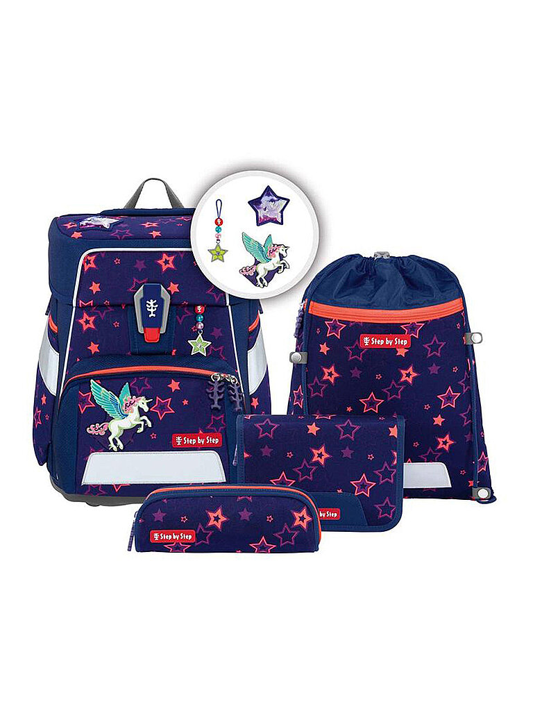 STEP BY STEP Schultaschen Set 5tlg SPACE Shine Pegasus Night Nuala