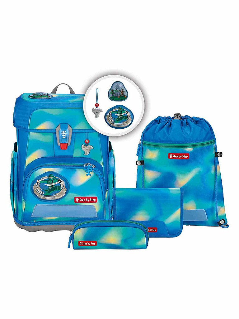 STEP BY STEP Schultaschen Set 5tlg CLOUD FLASH Ninja Zazu