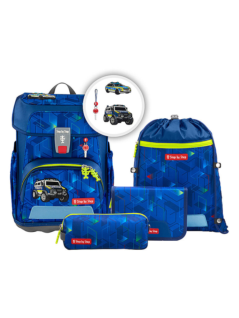 STEP BY STEP Schultaschen Set 5tlg CLOUD Police Truck Char
