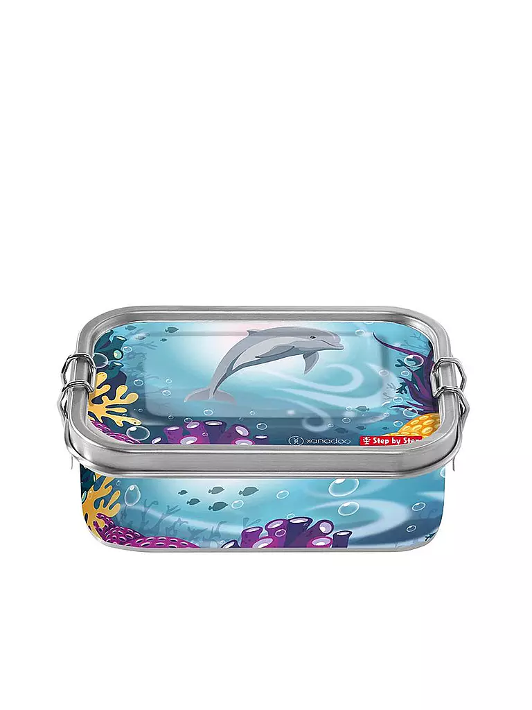 STEP BY STEP | Edelstahl Lunchbox -  Dolphin Pippa  | bunt