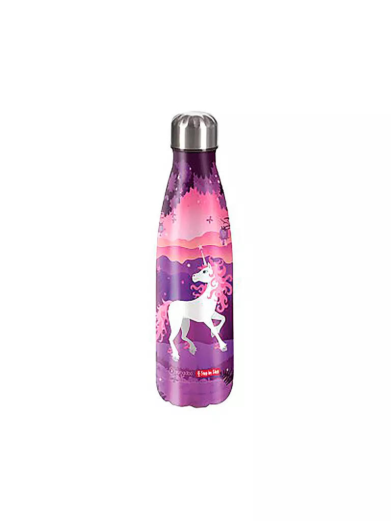 STEP BY STEP | Edelstahl Trinkflasche 0,5L Unicorn Uala | beere
