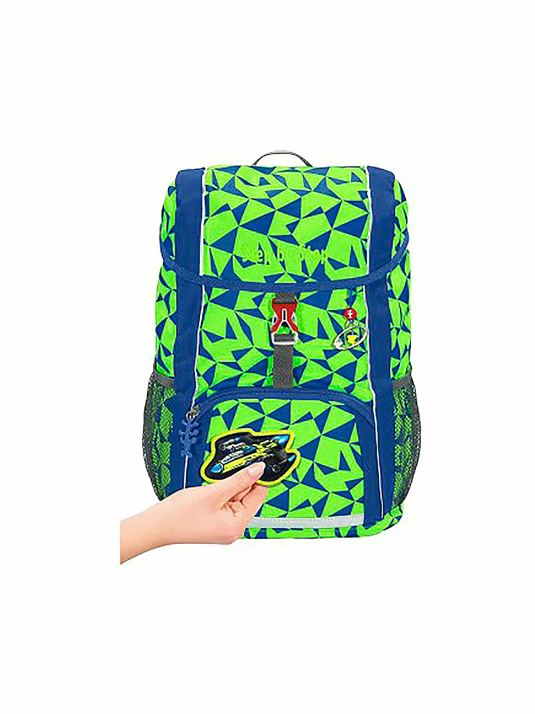 STEP BY STEP | KID Rucksack Set 3tlg NEON Star Catcher | grün