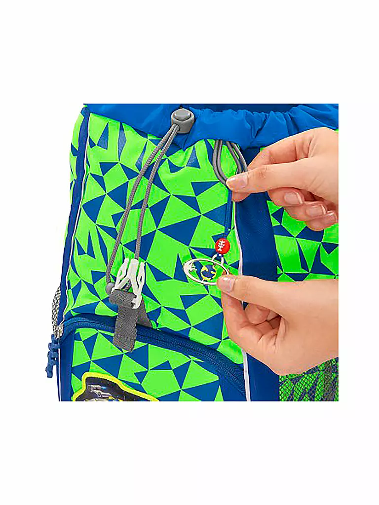 STEP BY STEP | KID Rucksack Set 3tlg NEON Star Catcher | grün