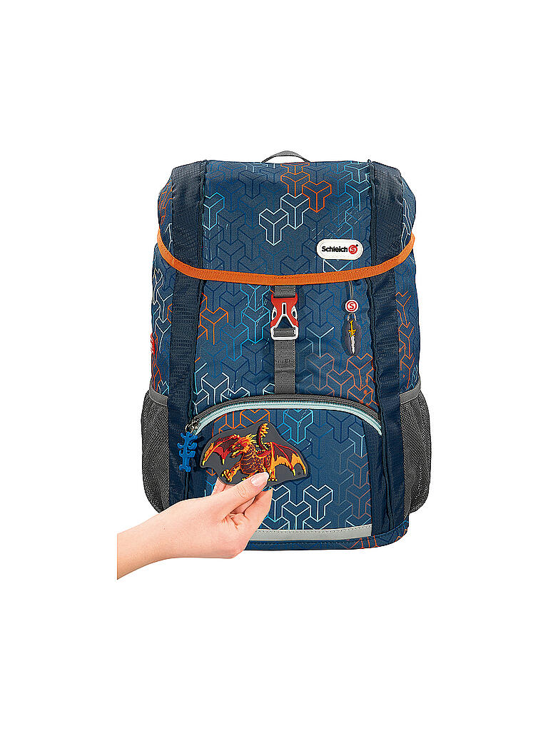 STEP BY STEP | KID Rucksack Set 3tlg Schleich Lava Dragon | schwarz