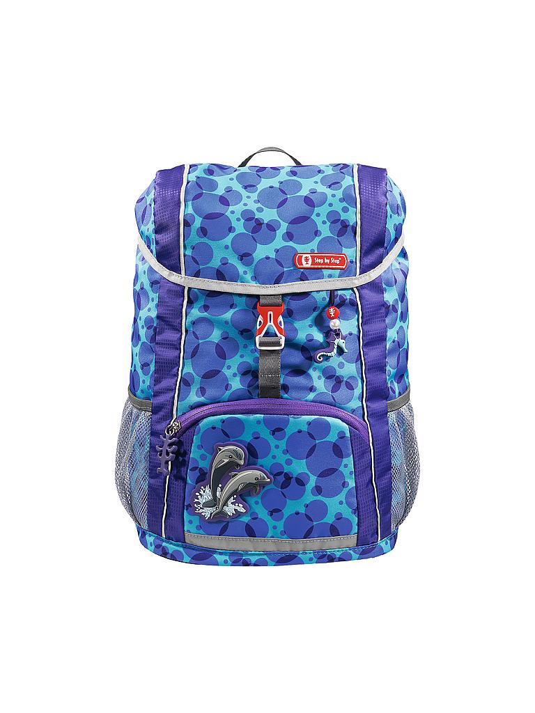 STEP BY STEP | KID Rucksack-Set 3-tlg. "Happy Dolphins" | blau