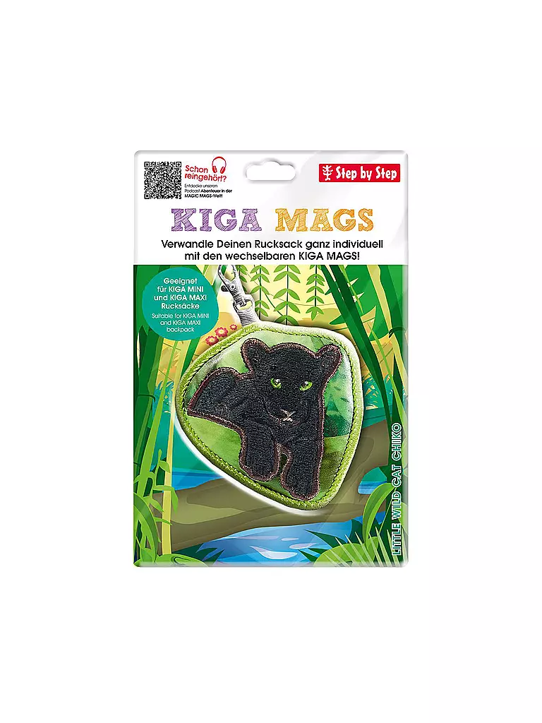 STEP BY STEP | KIGA Mags Little Wild Cat Chiko  | dunkelgrün