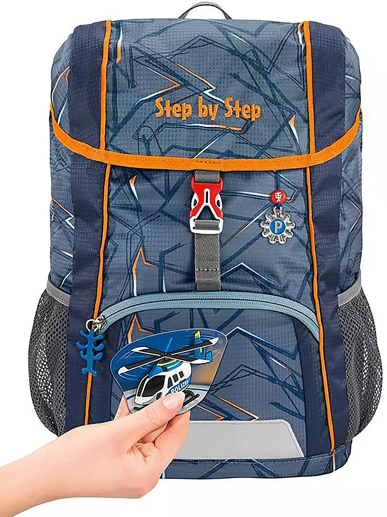 STEP BY STEP | Kinder Rucksack - KID 2tlg Helicopter Sam | grau