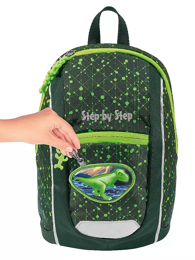 STEP BY STEP | Kinder Rucksack - Kiga Mini Dino Nilo  | grün