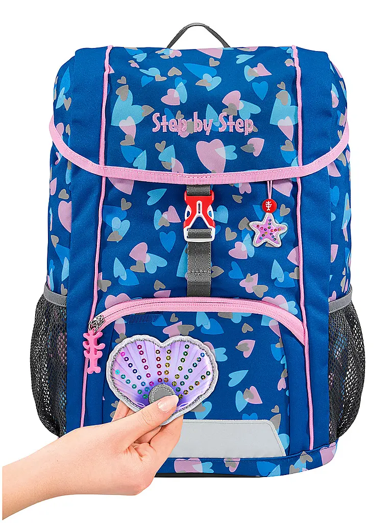 STEP BY STEP | Kinder Rucksack Set 3tlg - Seashell Pearl | Blau