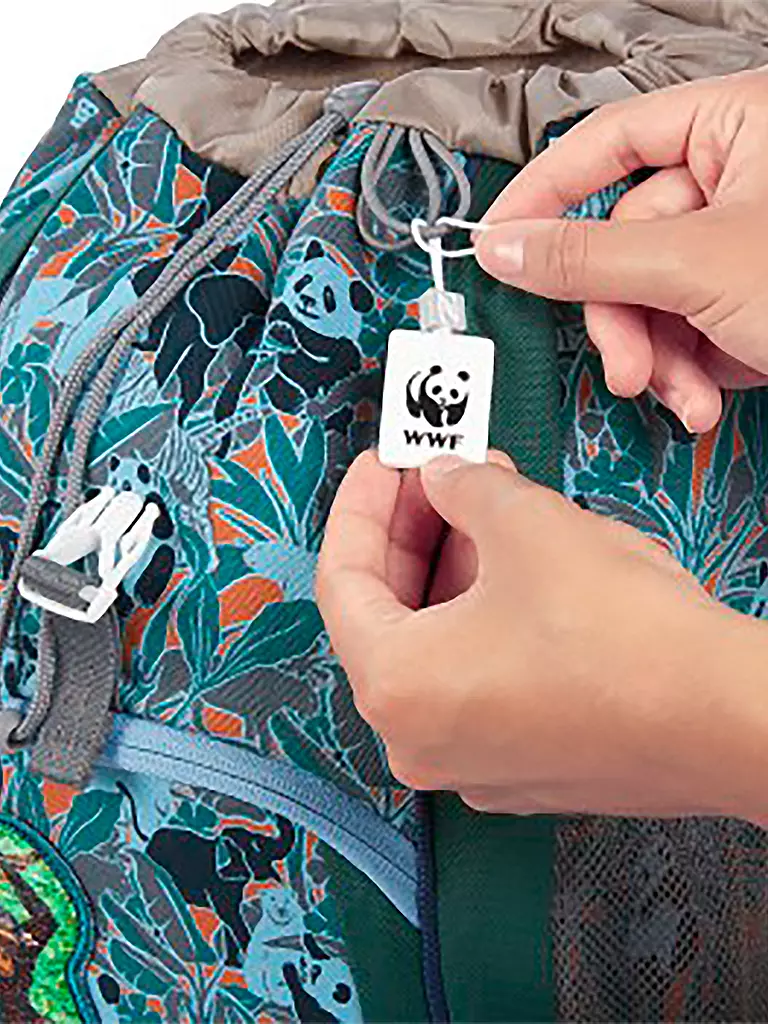 STEP BY STEP | Kinder Rucksack Set 3tlg WWF Monkeys Limited Edition | schwarz