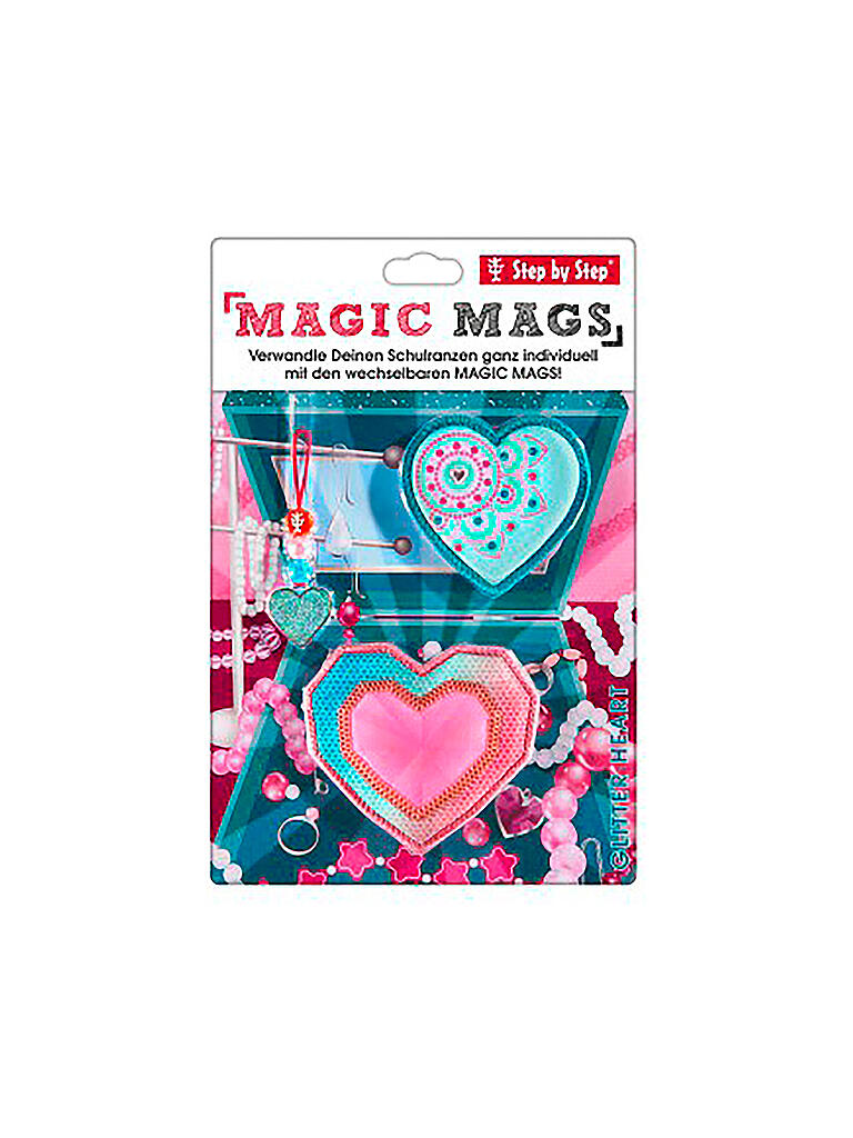 STEP BY STEP | Magic Mags Glitter Heart | grau