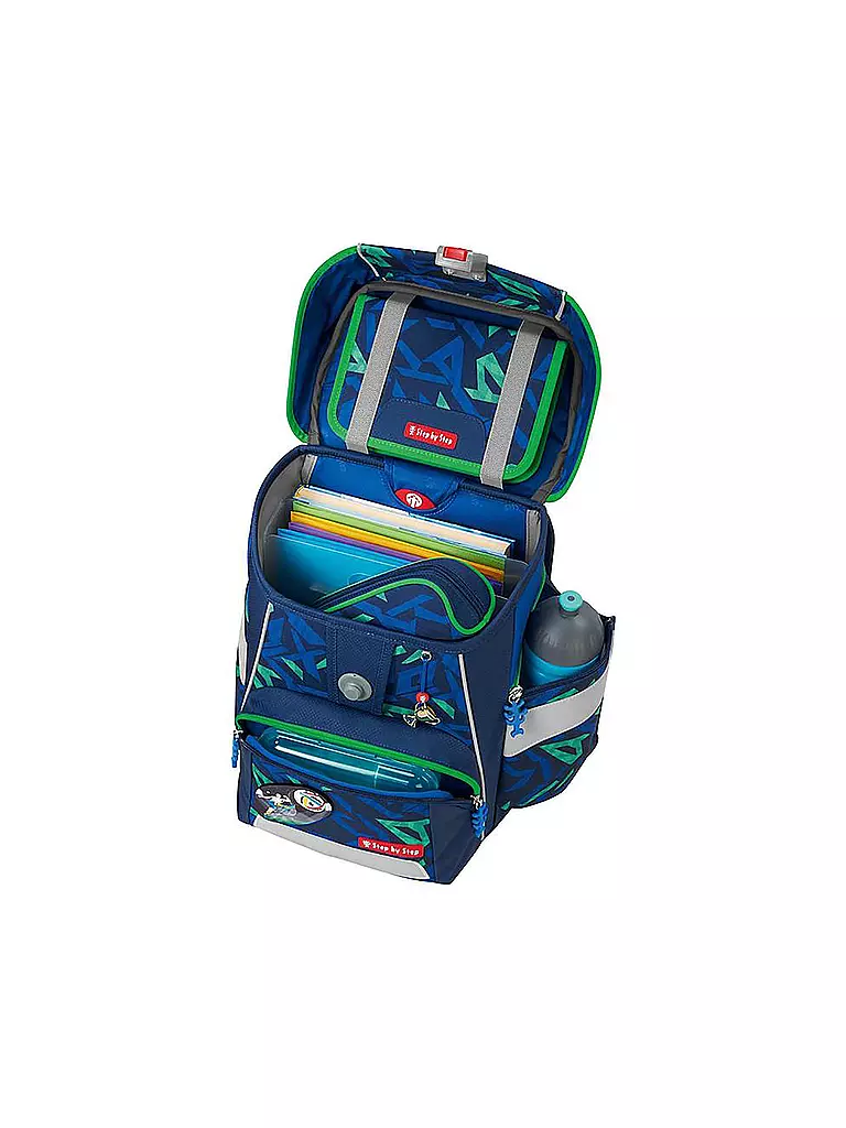 STEP BY STEP | Schulranzen Set Space Soccer Ben 5teilig  | dunkelblau