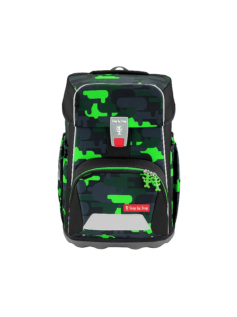 STEP BY STEP | Schulrucksack Set GIANT 5tlg. Black Cat Chiko  | Schwarz