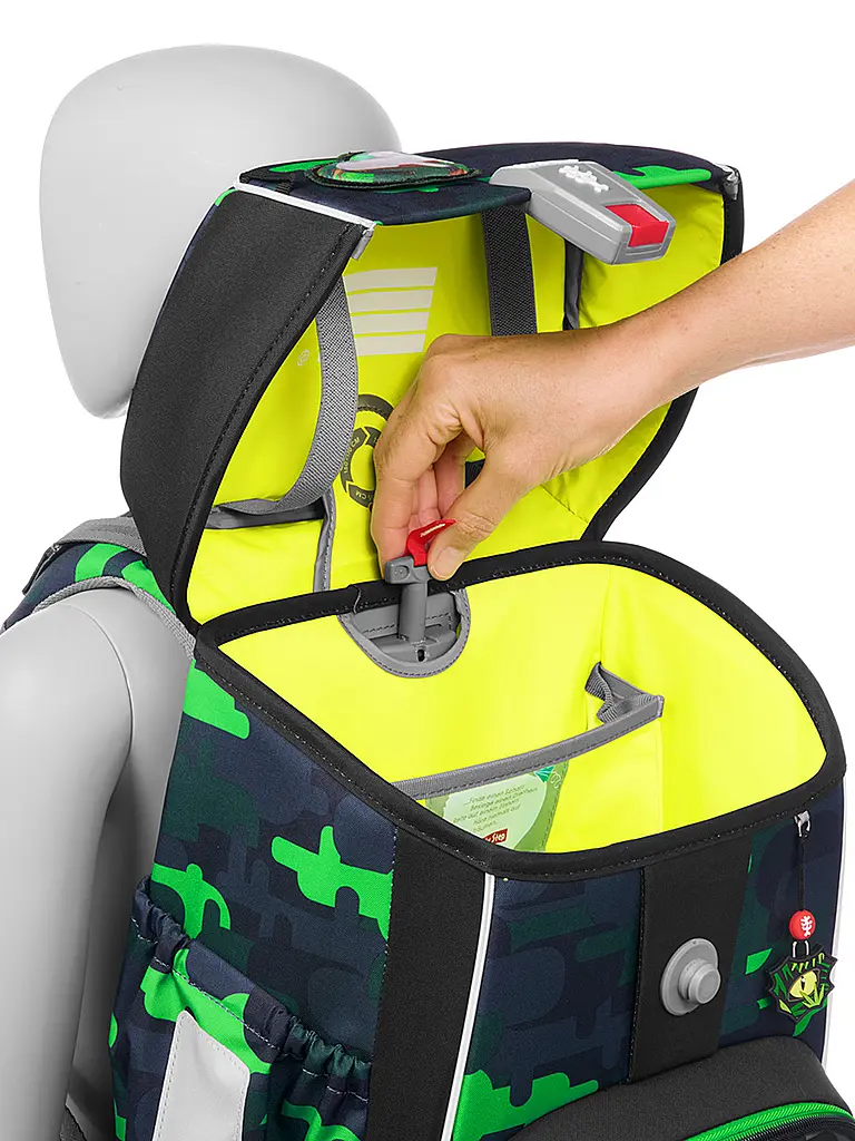 STEP BY STEP | Schulrucksack Set GIANT 5tlg. Black Cat Chiko  | Schwarz