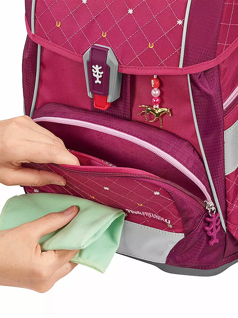 STEP BY STEP | Schultaschen Set 2IN1 Spiegelburg Pferdefreunde | pink